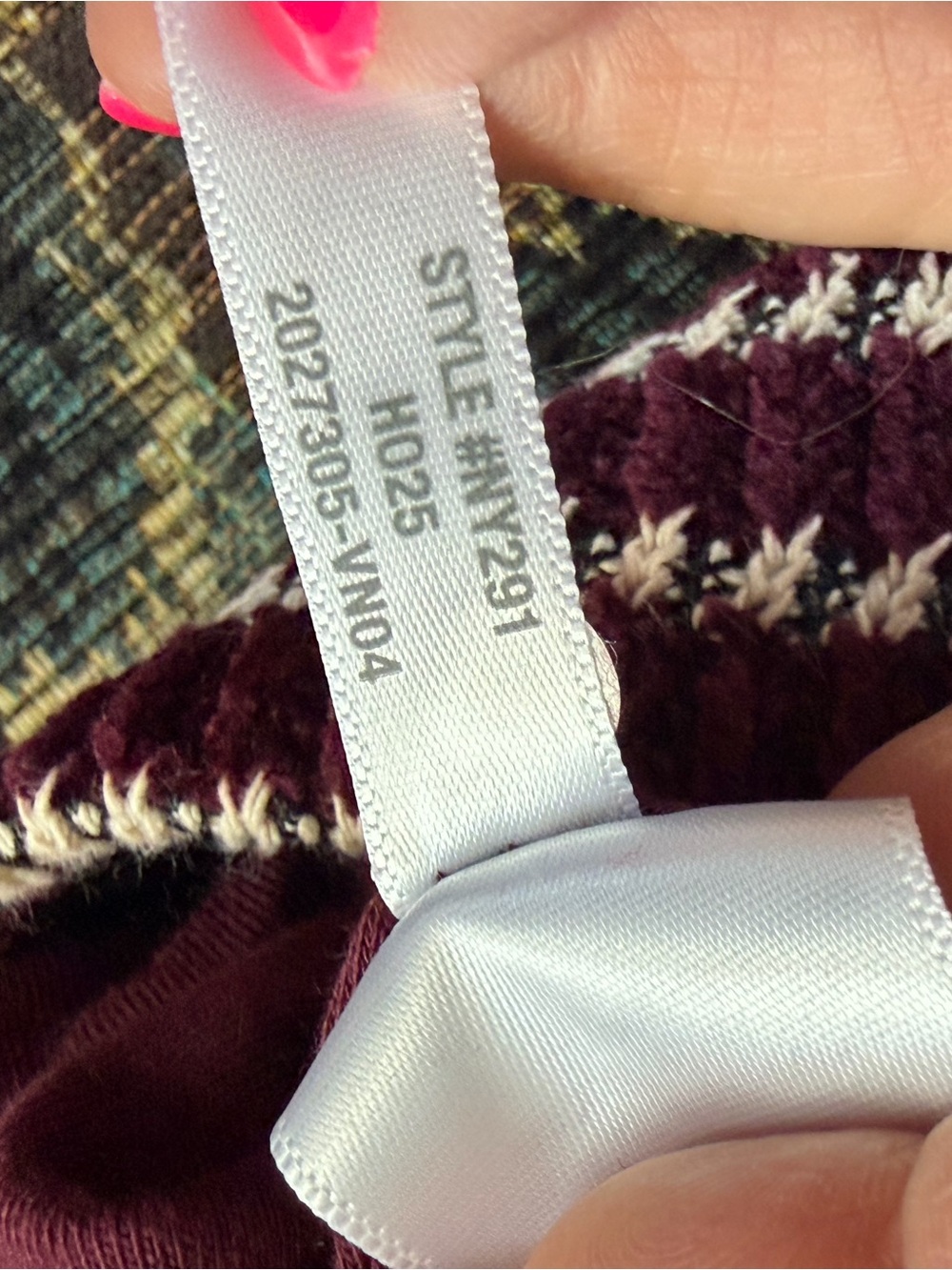 Madewell Zip-Up Knit Jacket Stripe Burgundy Cream XS NWOT Two-Way Zip - Picture 6 of 7